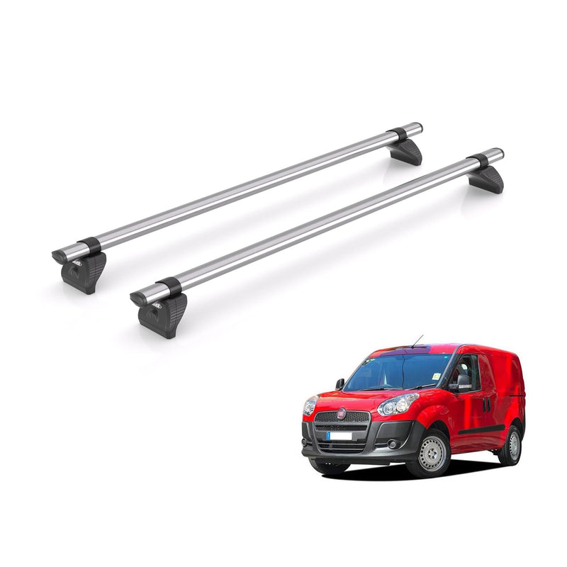 Fiat Doblo Roof Rack Fits 2010-2022 Models 2x Steel Bars Rhino Kammbar Fleet