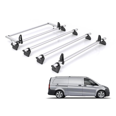 Mercedes Vito (2015 onwards) - Rhino Kammbar Pro Roof Bars and Rear Roller