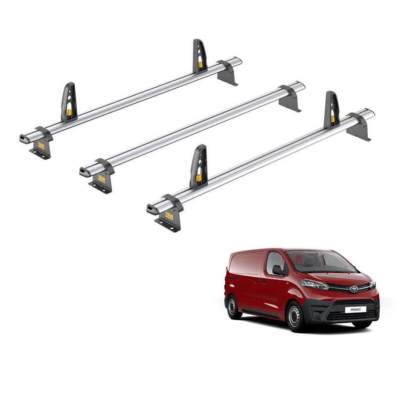Toyota ProAce (2016-2024) - 3 Van Guard Ultibar Plus Roof Bars