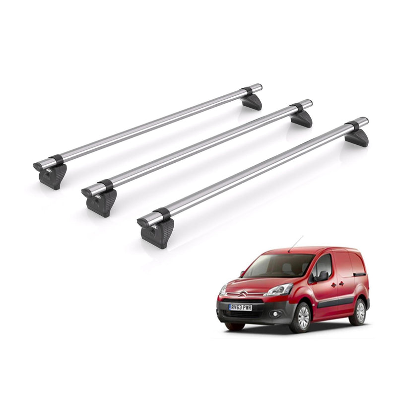 Citroen Berlingo Roof Rack Fits 2008-18 Models 3x Roof Bars Rhino Kammbar Fleet
