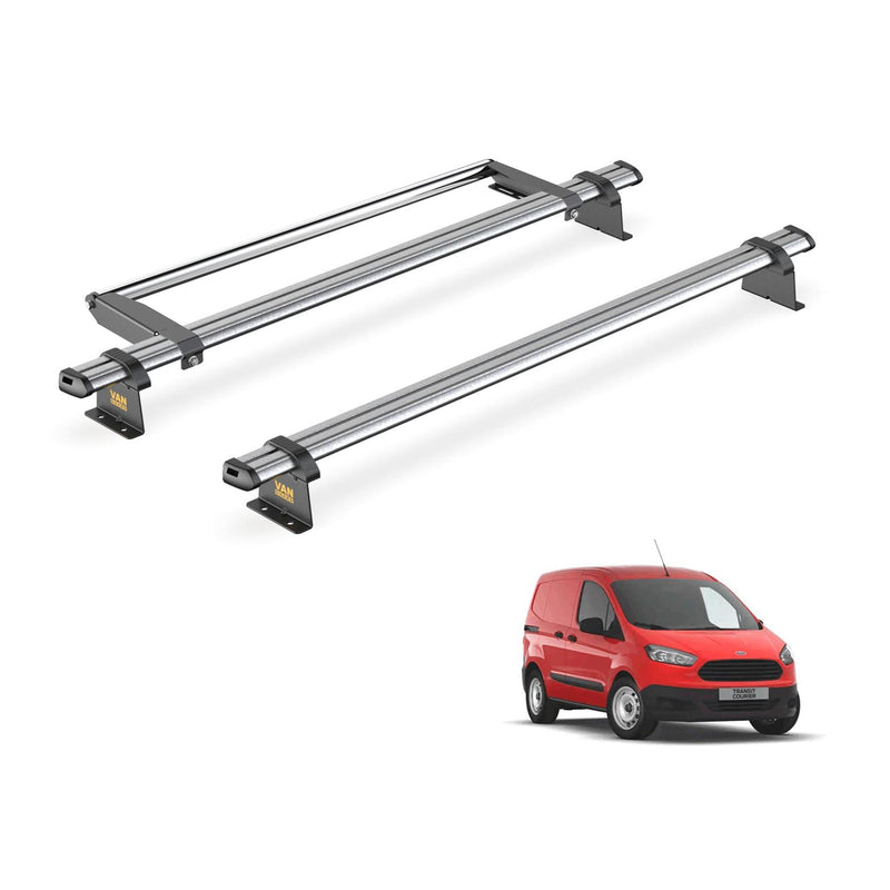 Ford Transit Courier Roof Rack for 2014-24 [L1] 2 Bars & Roller Van Guard Trade