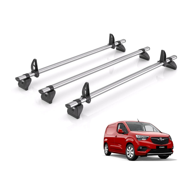 Vauxhall Combo (2018 onwards) - Rhino Kammbar Fleet Roof Bars