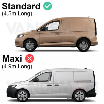 VW Caddy Roof Rack for 2020+ Standard Model [Tailgate] Rhino KammRack