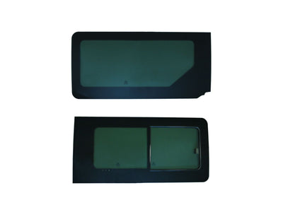 Vauxhall Movano (2010-2021) - Left Fixed Right Opening Dark Tint Windows & Fitting Kit