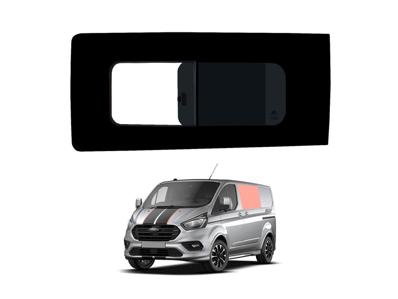 Ford Transit Custom (2013-2023) Passenger Side Opening Window Privacy Camper Glass