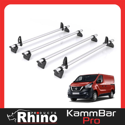 Nissan NV300 (2016-2021) - 4 Rhino Kammbar Pro Roof Bars (Aluminium)