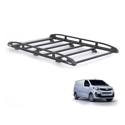 Fiat Scudo (2022 onwards) - Rhino KammRack Black Roof Rack