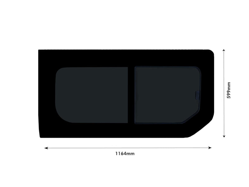 Vauxhall Vivaro (2014-2019) Driver Side Opening Window Privacy Camper Glass with Fitting Kit