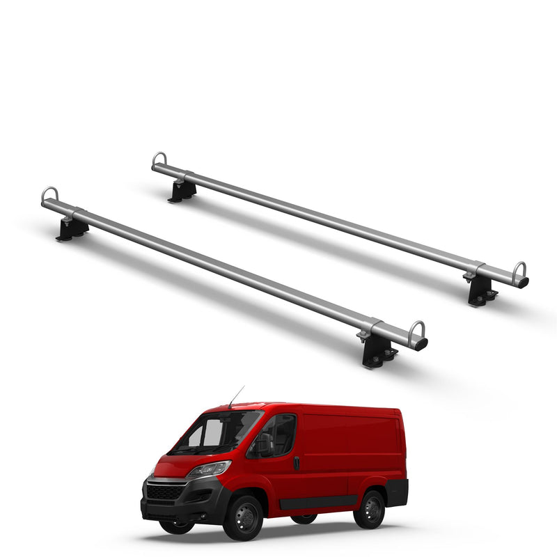 Fiat  Ducato Roof Rack for 2006+ Vans 4x Heavy-Duty Roof Bars & Ladder Roller