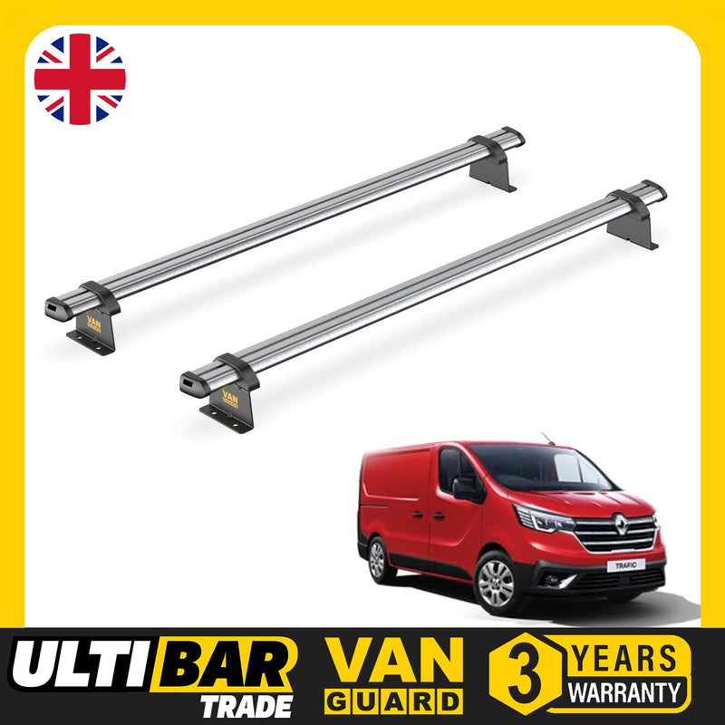 Renault Trafic - 2 Van Guard Ultibar Trade Roof Bars