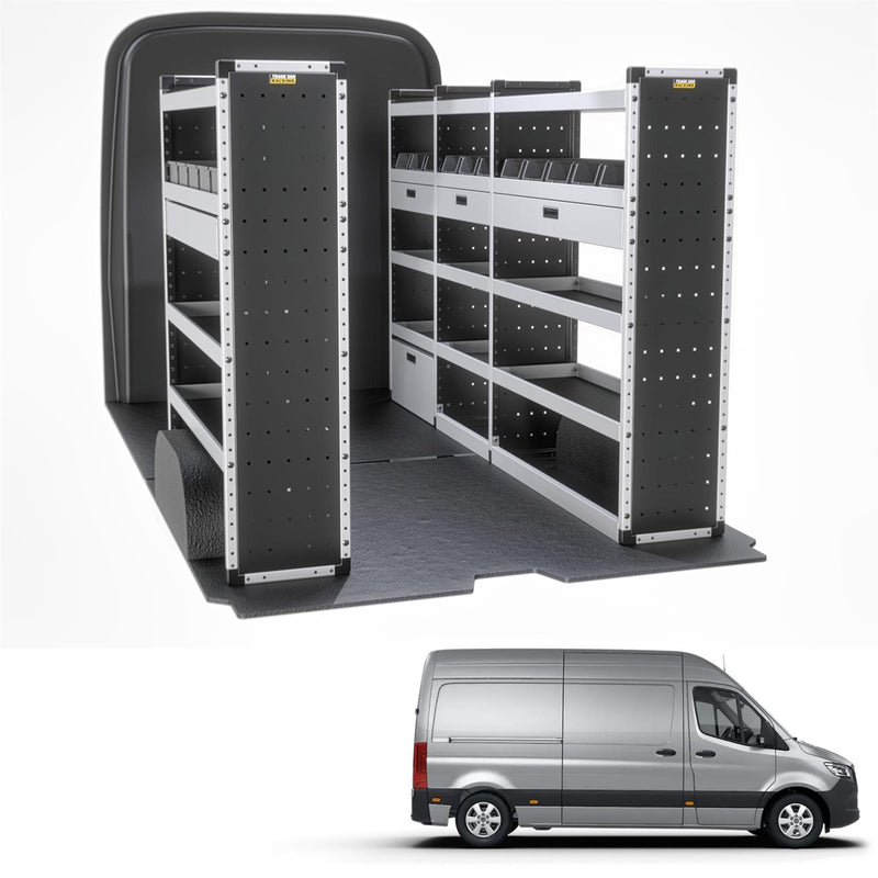 Mercedes Sprinter Van Guard Racking - Driver + Passenger Side [Gold Pack]