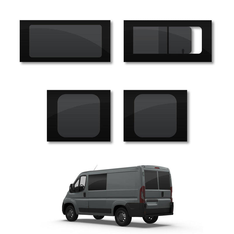 Toyota ProAce Max (2023-) Driver Opening Passenger Fixed Side and Rear Door Window Privacy Camper Glass Full Kit