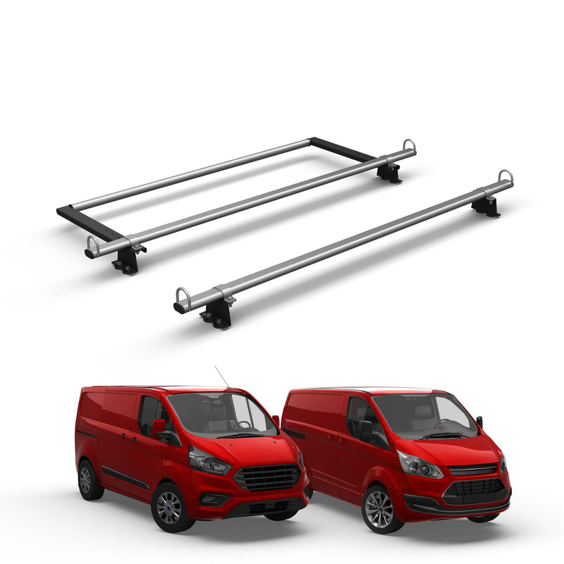 2 Bar Roof Rack + Roller For Ford Transit Custom 2013-2023