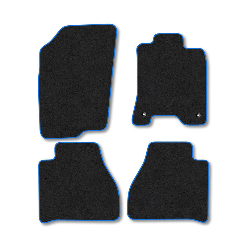 Nissan Navara (2016-2022) [Double Cab] Carpet Floor Mat Blue Trim