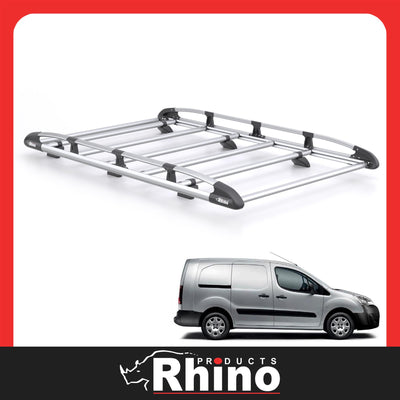 Peugeot Partner (2008-2018) - Rhino KammRack Black Roof Rack