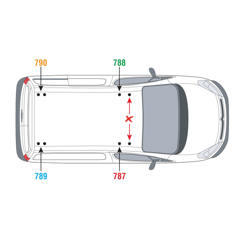 Ford Transit (2014-2023) Courier - Van Guard Ulti Roof Rack