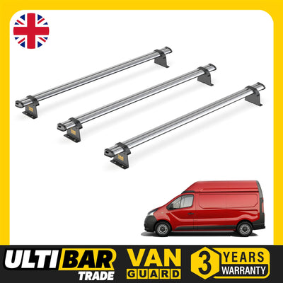 Vauxhall Vivaro (2014-2019) - 3 Van Guard Ultibar Trade Roof Bars