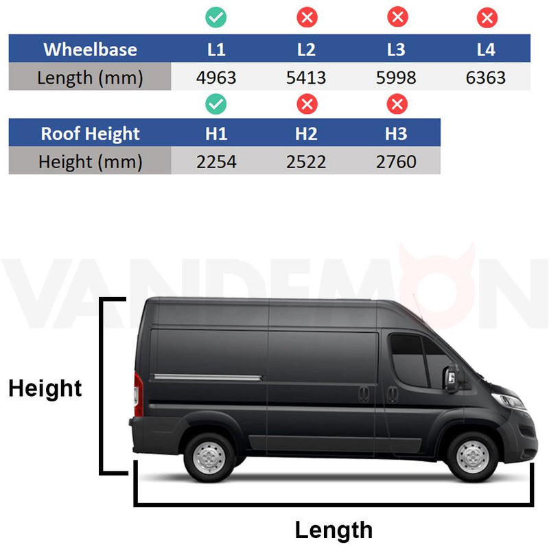 Citroen Relay (2006-) - Van Guard Ulti Roof Rack
