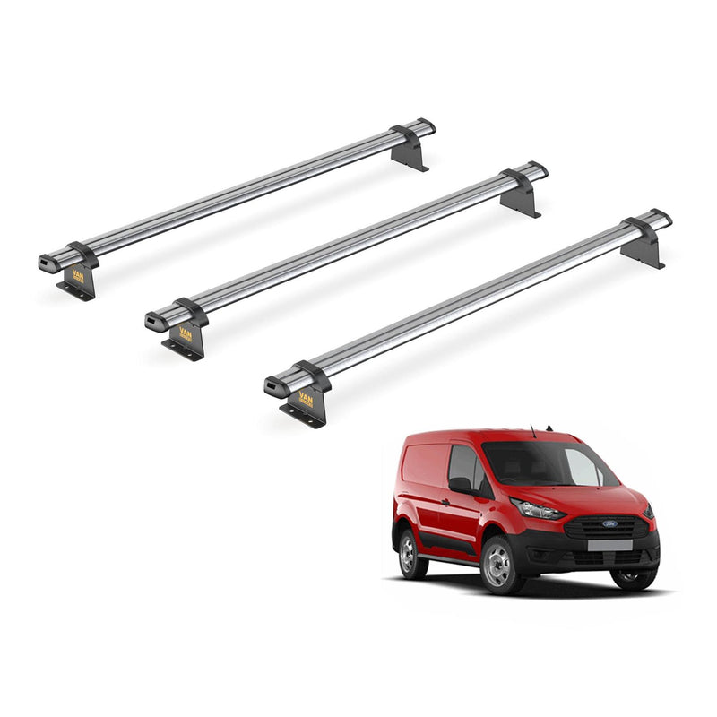 Ford Transit (2013-2023) Connect - 3 Van Guard Ultibar Trade Roof Bars