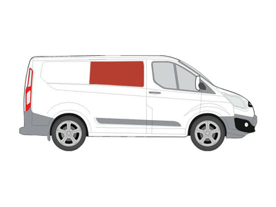 Ford Transit Custom (2013-2023) Driver Side Opening Window Privacy Camper Glass Glass Only