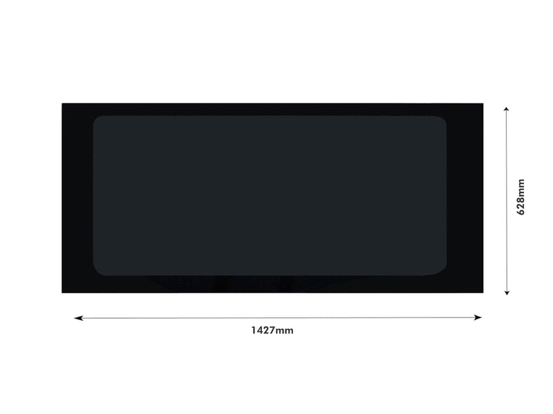 Ford Transit (2000-2014) Passenger Side Fixed Window Privacy Camper Glass with Fitting Kit