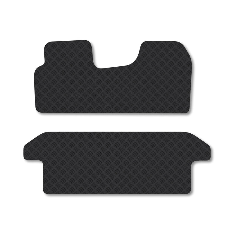 Nissan Primastar 2001-2014 3mm Rubber Floor Mats [factory crew cab van]