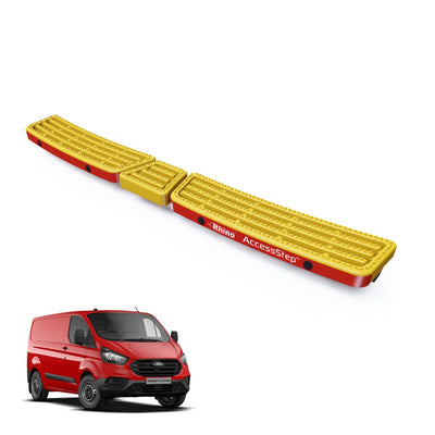 Ford Transit (2013-2024) Custom Yellow Triple AccessStep - With Reverse Sensors