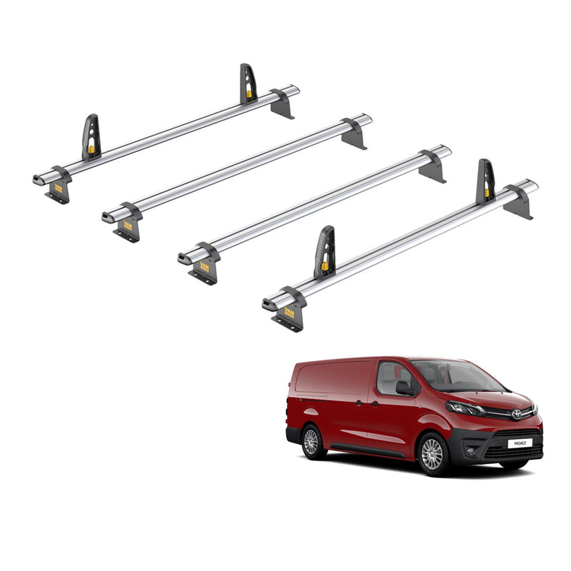 Toyota ProAce (2016-2024) - 4 Van Guard Ultibar Plus Roof Bars