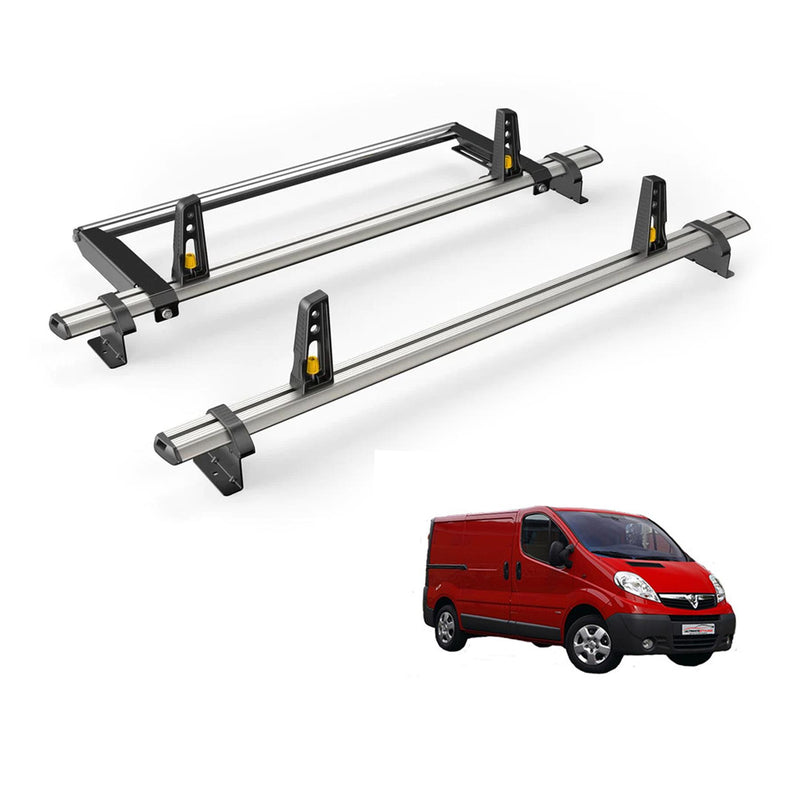 Vauxhall Vivaro (2001-2014) - 2 Van Guard Ultibar Plus Roof Bars + Roller