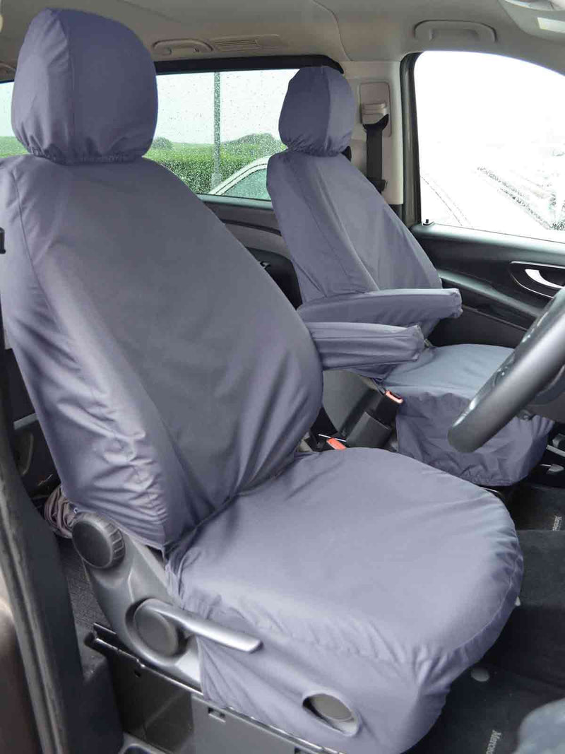 Mercedes Vito (2014-) - Tailored Front Row Seat Covers in Grey (1+1)