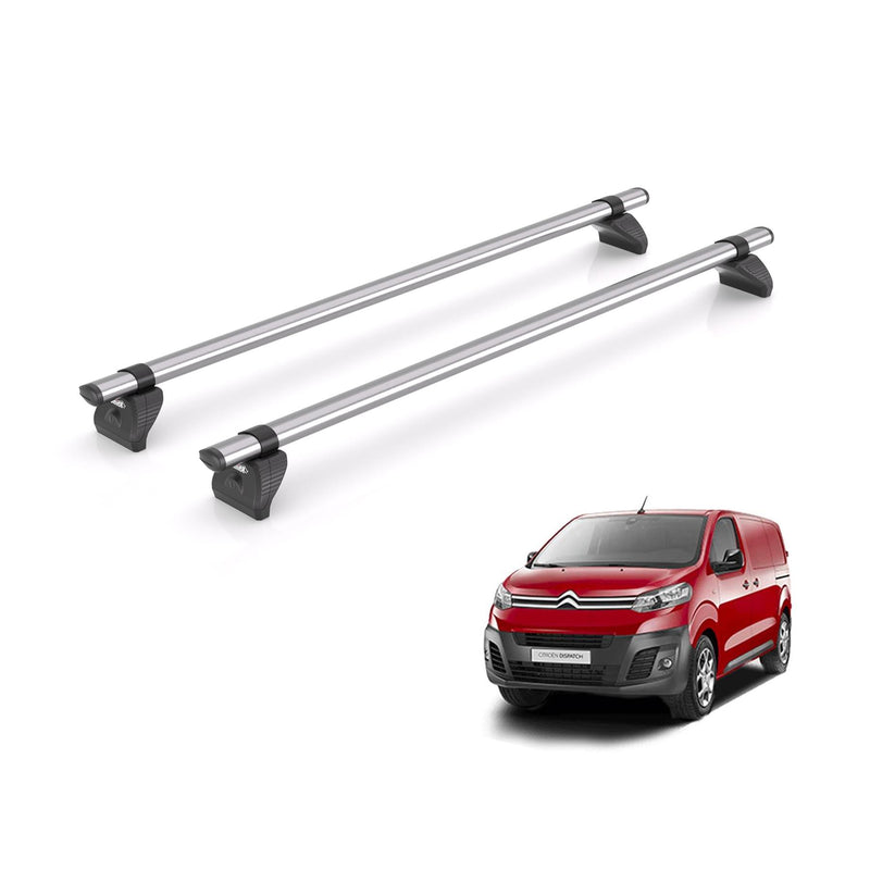 Citroen Dispatch Roof Rack for 2016+ XS Model 2x Roof Bars Rhino Kammbar Fleet