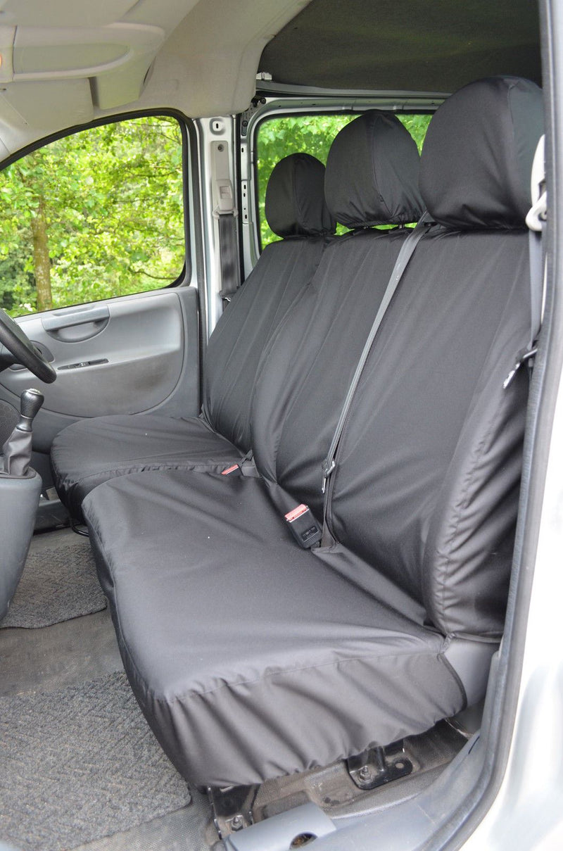 Fiat Scudo (2007-2016) - Tailored Front Row Seat Covers in Black (1+2)