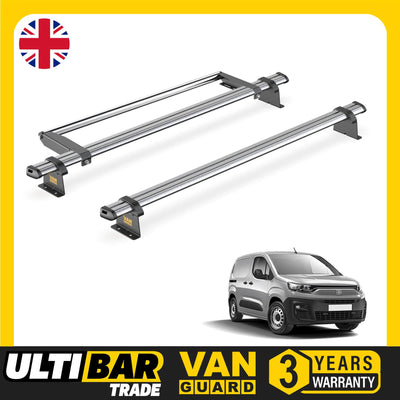 Fiat Doblo Roof Rack for 2022+ [Short (L1)] 2 Bars & Roller - Van Guard Trade