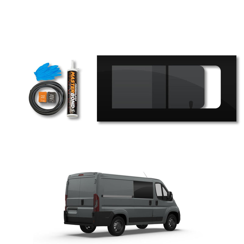 Toyota ProAce Max (2023-) Driver Side Opening Window Privacy Camper Glass with Fitting Kit