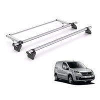 Peugeot Partner Roof Rack For 2008-2018 L1 With Barn Doors 2x Bars Rhino Fleet