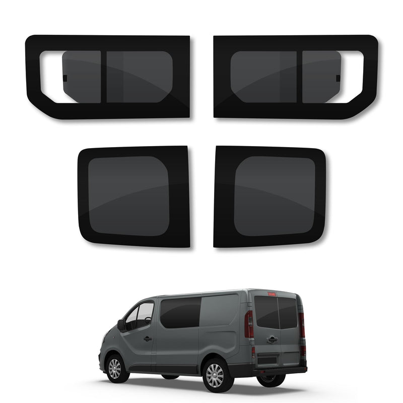 VD Glass - Renault Trafic 2014 - Lh Side Open + Rh Side Open Tint + Rear Doors