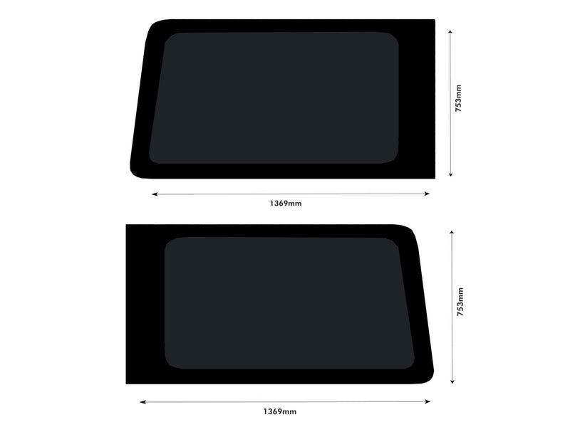 Ford Transit (2014-) - Twin Fixed Dark Tint Windows & Fitting Kit