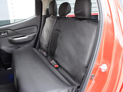 Mitsubishi L200 (2015-) - Tailored Seat Covers in Black (Front & Rear Bundle)