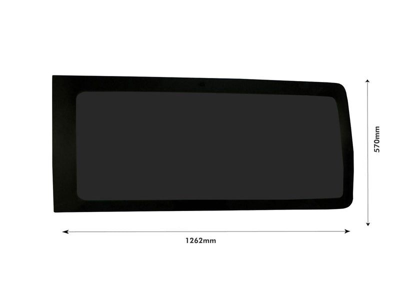 VW Transporter (2015-) Rear Left Hand Side Barn Door Window Privacy Camper Glass LWB with Fitting Kit