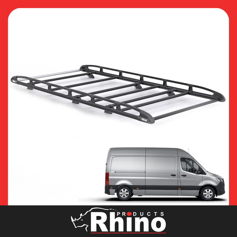 Mercedes Sprinter (2018-) - Rhino KammRack Black Roof Rack