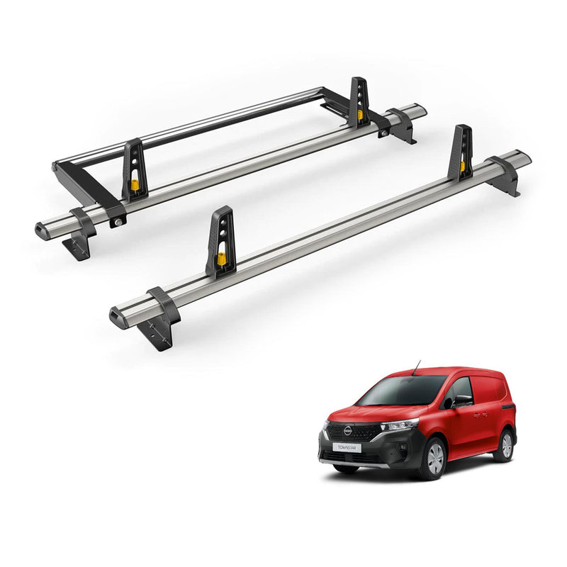 Nissan Townstar Roof Rack for 2022+ 2x Roof Bars & Roller - Van Guard Plus