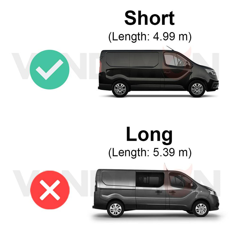 Nissan NV300 (2016-2021) - Rhino KammRack Black Roof Rack