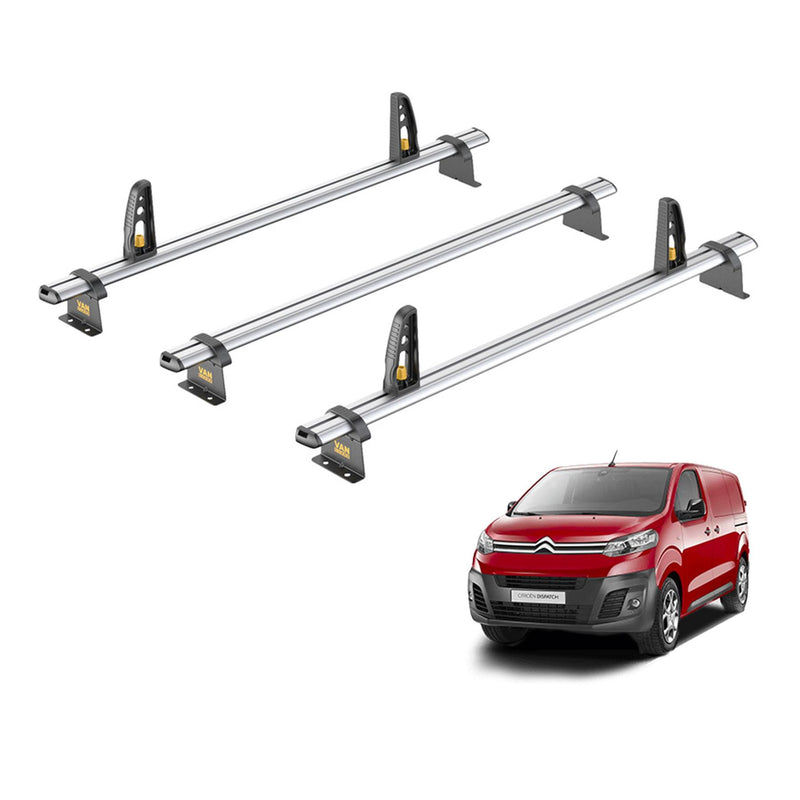 Citroen Dispatch (2016-) - 3 Van Guard Ultibar Plus Roof Bars