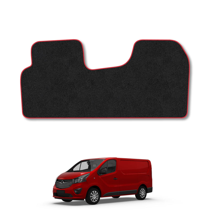 Vauxhall Vivaro (2001-2014) Carpet Floor Mat Red Trim