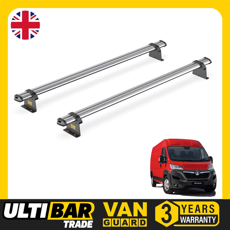 Vauxhall Movano (2010-2021) - 2 Van Guard Ultibar Trade Roof Bars