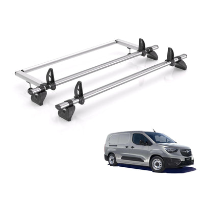 Vauxhall Combo (2018 onwards) - Rhino Kammbar Fleet Roof Bars