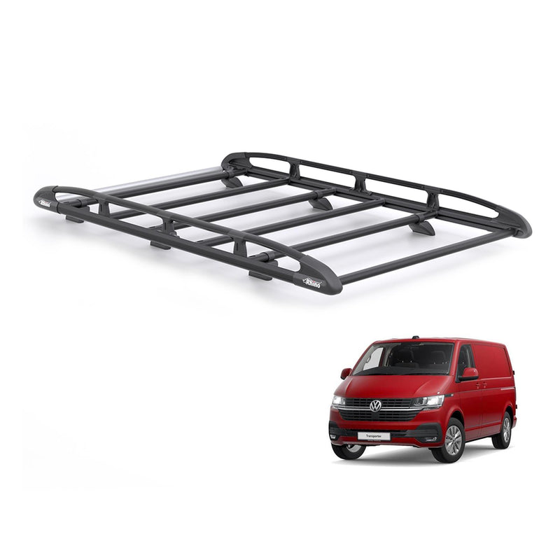 VW Transporter (2015-2024) - Rhino KammRack Black Roof Rack
