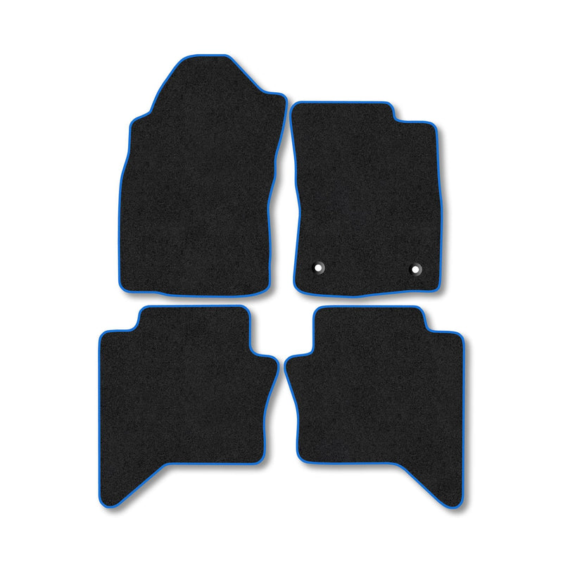 Toyota Hilux (2016-2020) Carpet Floor Mat Blue Trim