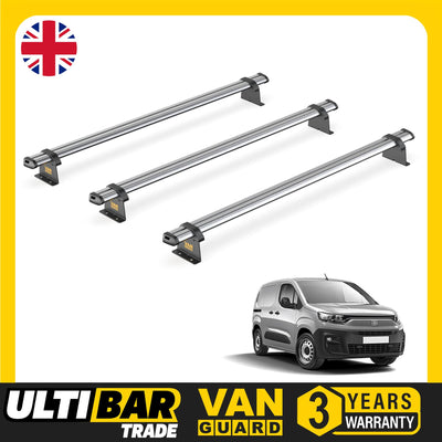 Van Guard Ulti Bar Trade 3 Bars Roof Rack For The Fiat Doblo 2022+