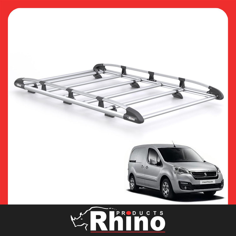 Peugeot Partner (2008-2018) - Rhino KammRack Black Roof Rack